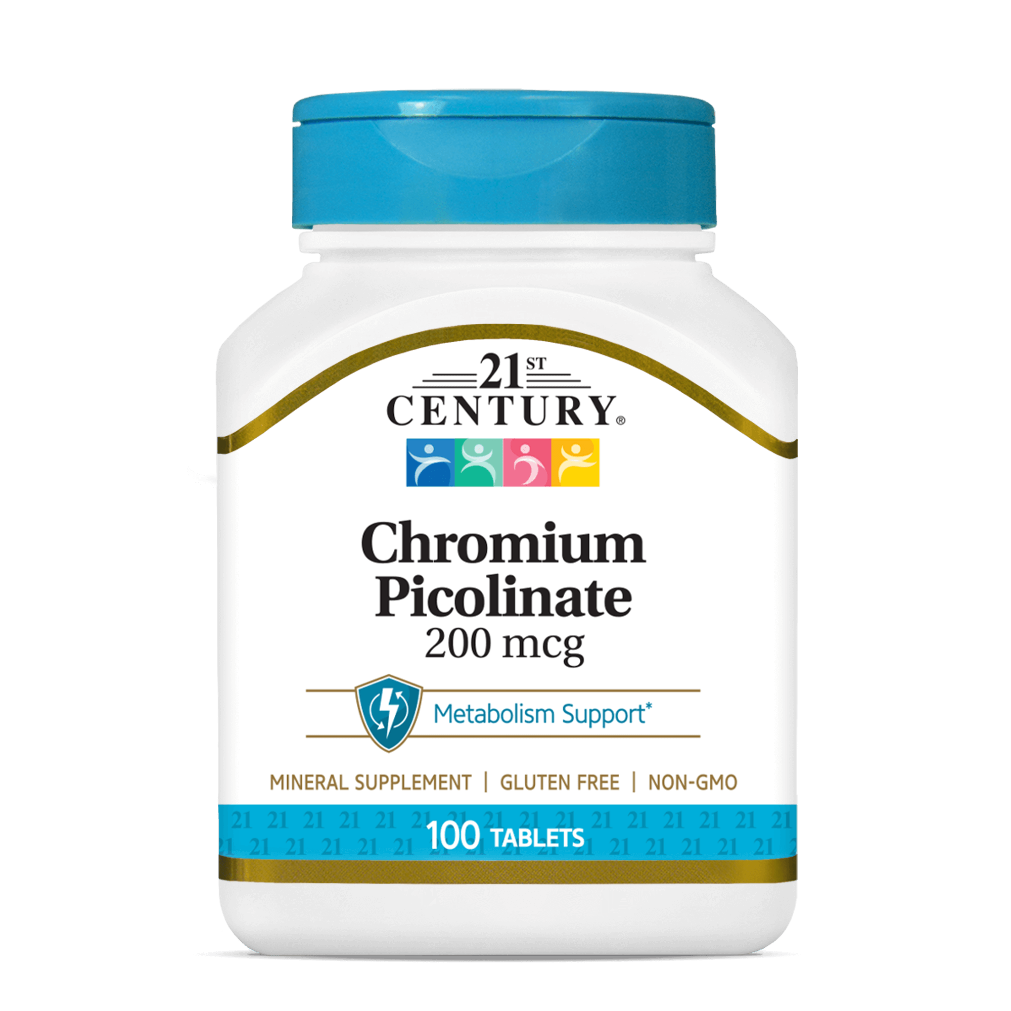Chromium Picolinate 200 mcg – 21st Century Vitamins
