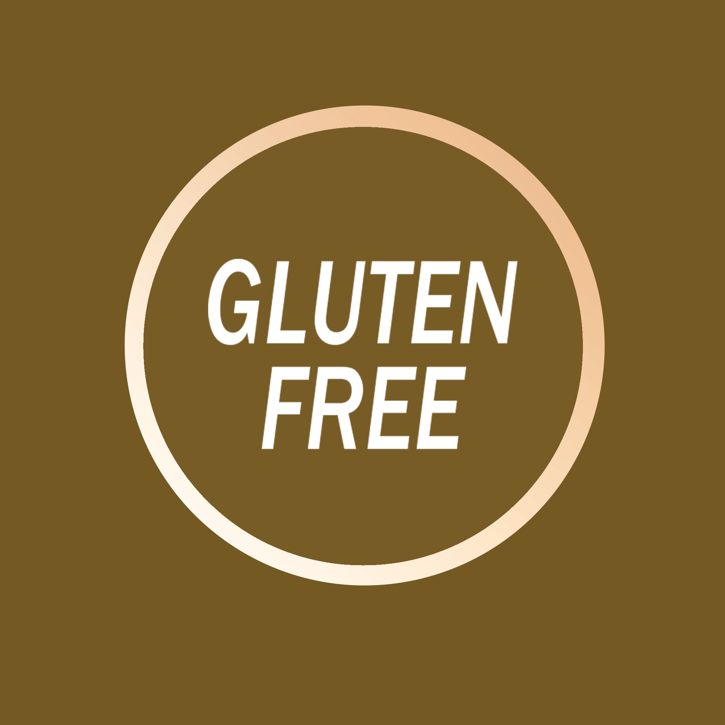 A graphic icon with the words gluten free.