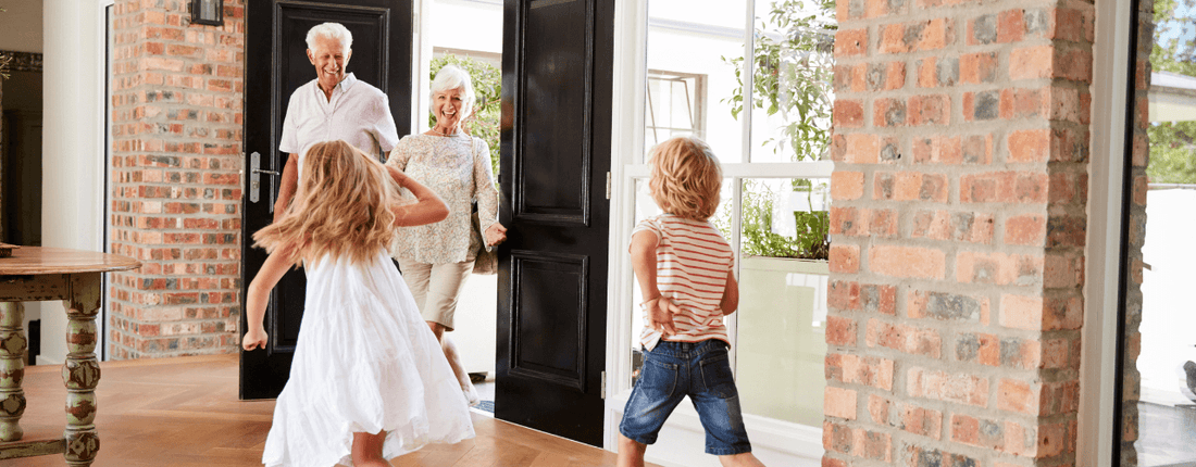 Grandparents playing with grandchildren, Grandparents
