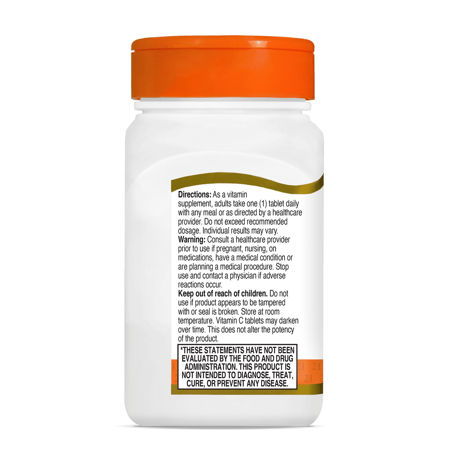 Vitamin C 500 mg with Rose Hips - left