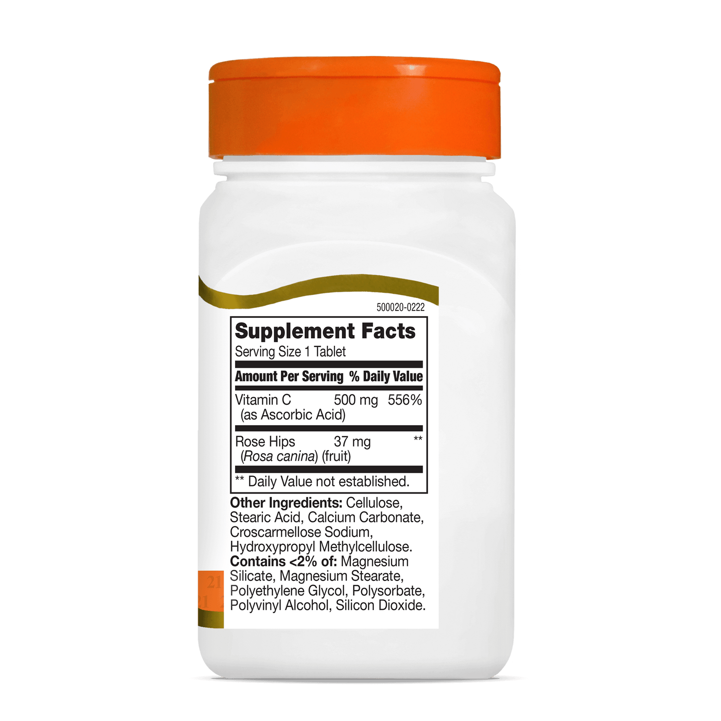 Vitamin C 500 mg with Rose Hips - right