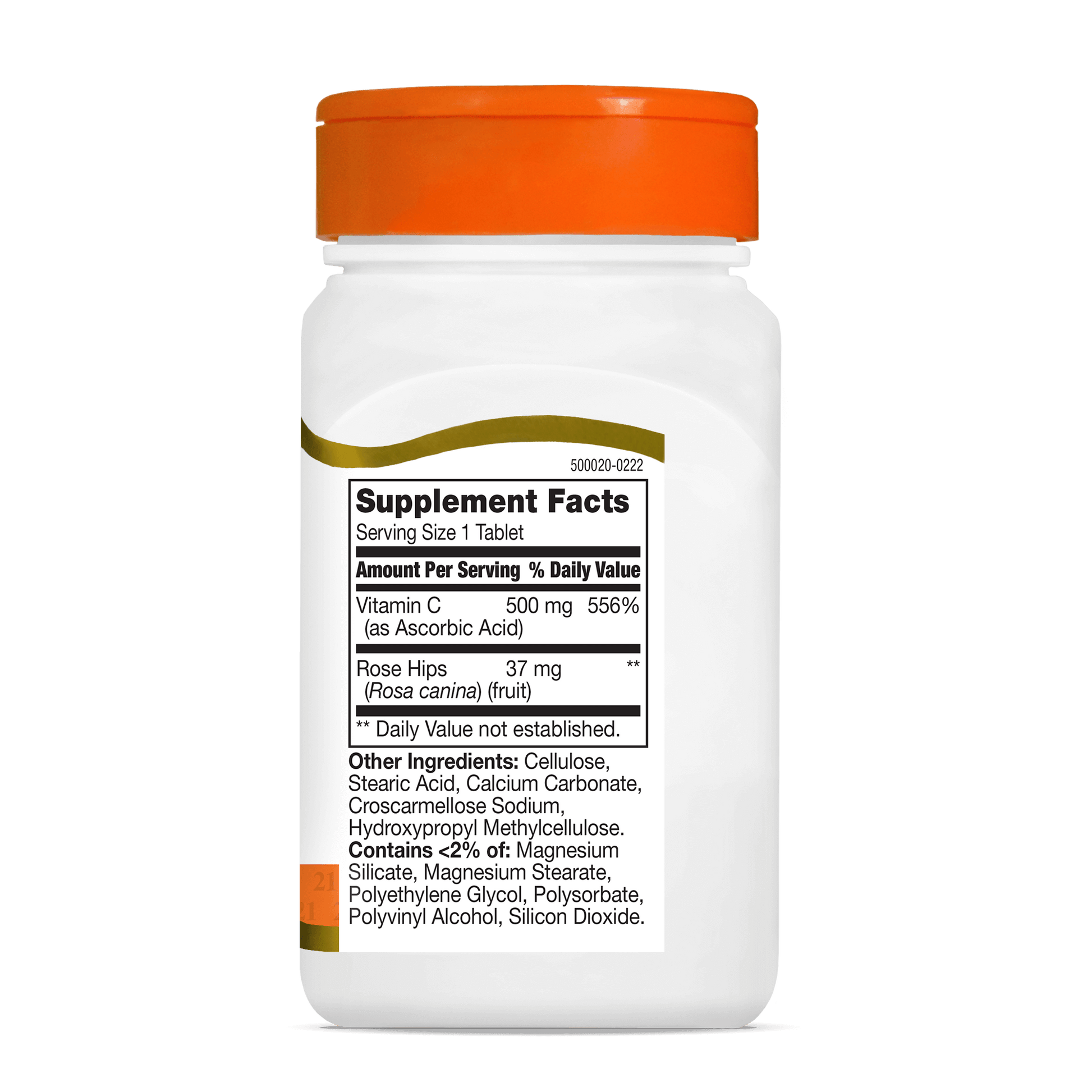 Vitamin C 500 mg with Rose Hips - right