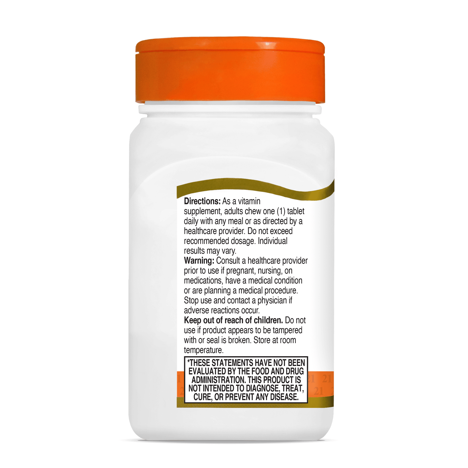 Vitamin C 500mg Orange - left