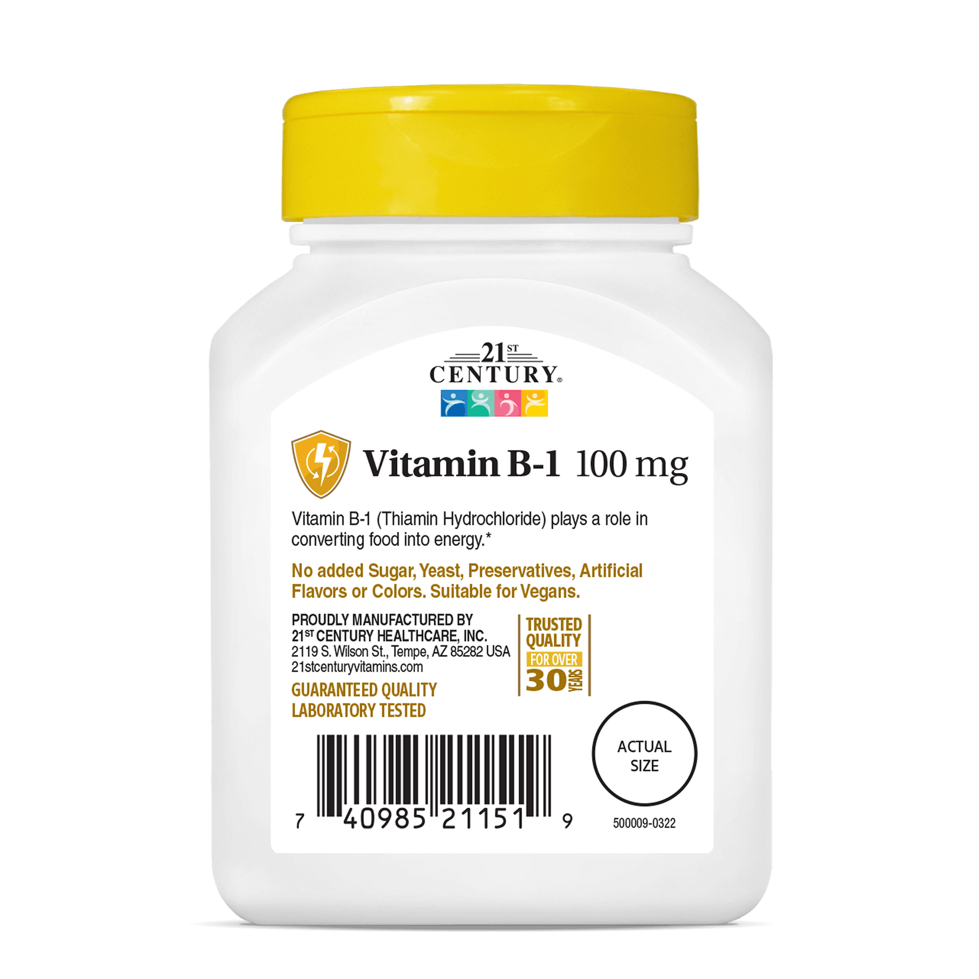 Vitamin B-1 100 mg - back