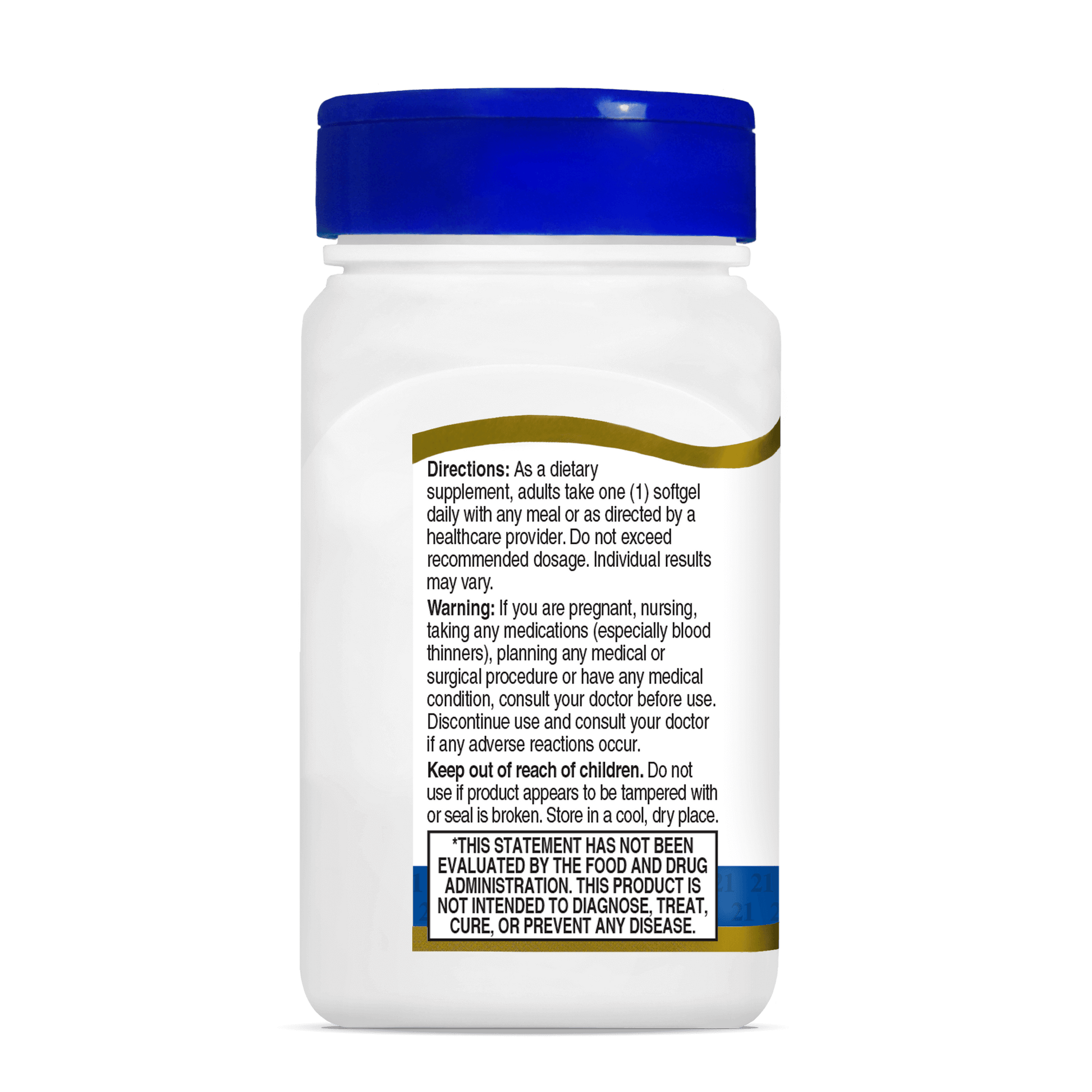 Left side bottle view of 21st Century Norwegian Cod Liver Oil 400 mg softgels.