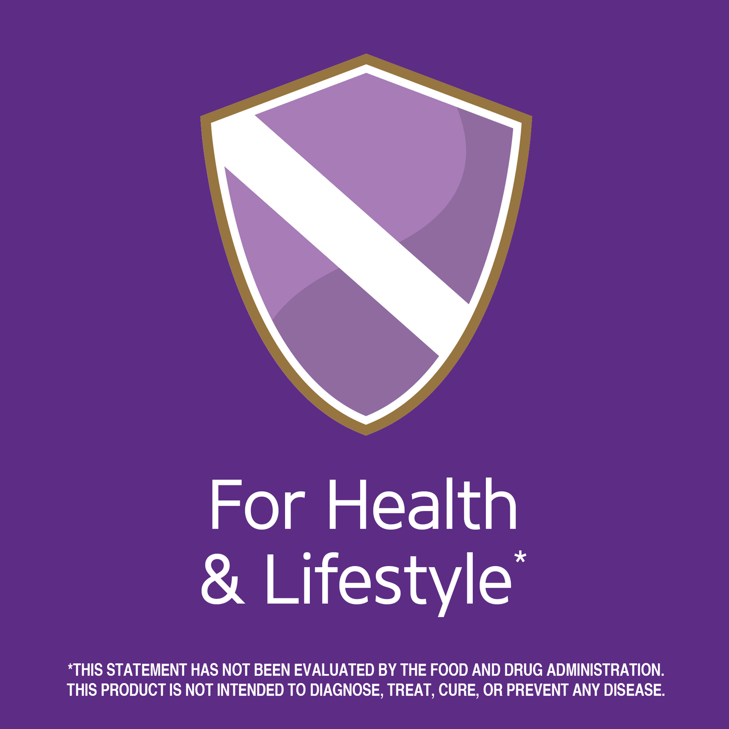 For health and lifestyle claim with immune graphic icon.