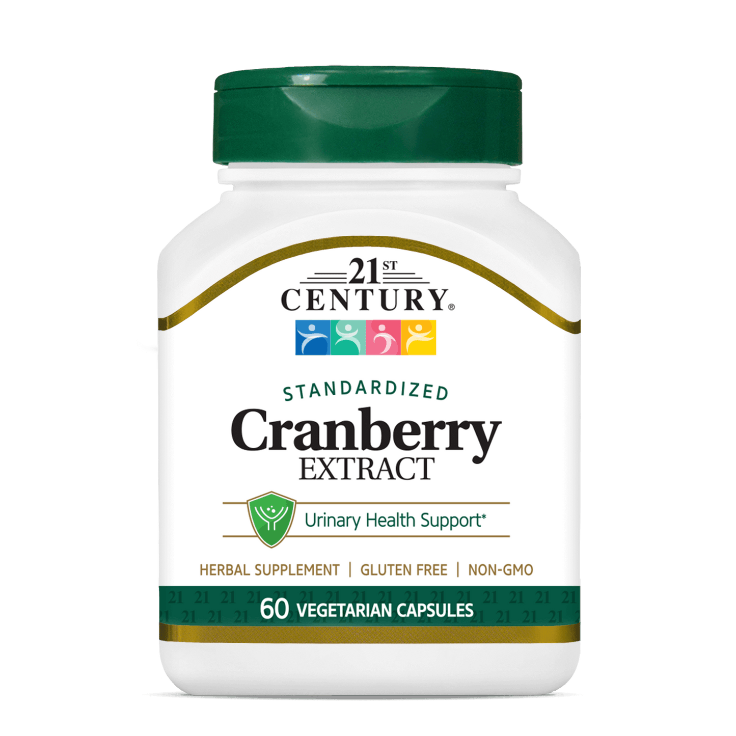 A bottle of 21st Century Cranberry Extract vegetarian capsules.