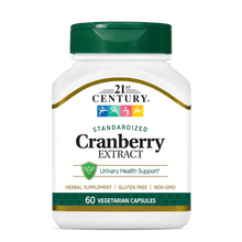 A bottle of 21st Century Cranberry Extract vegetarian capsules.