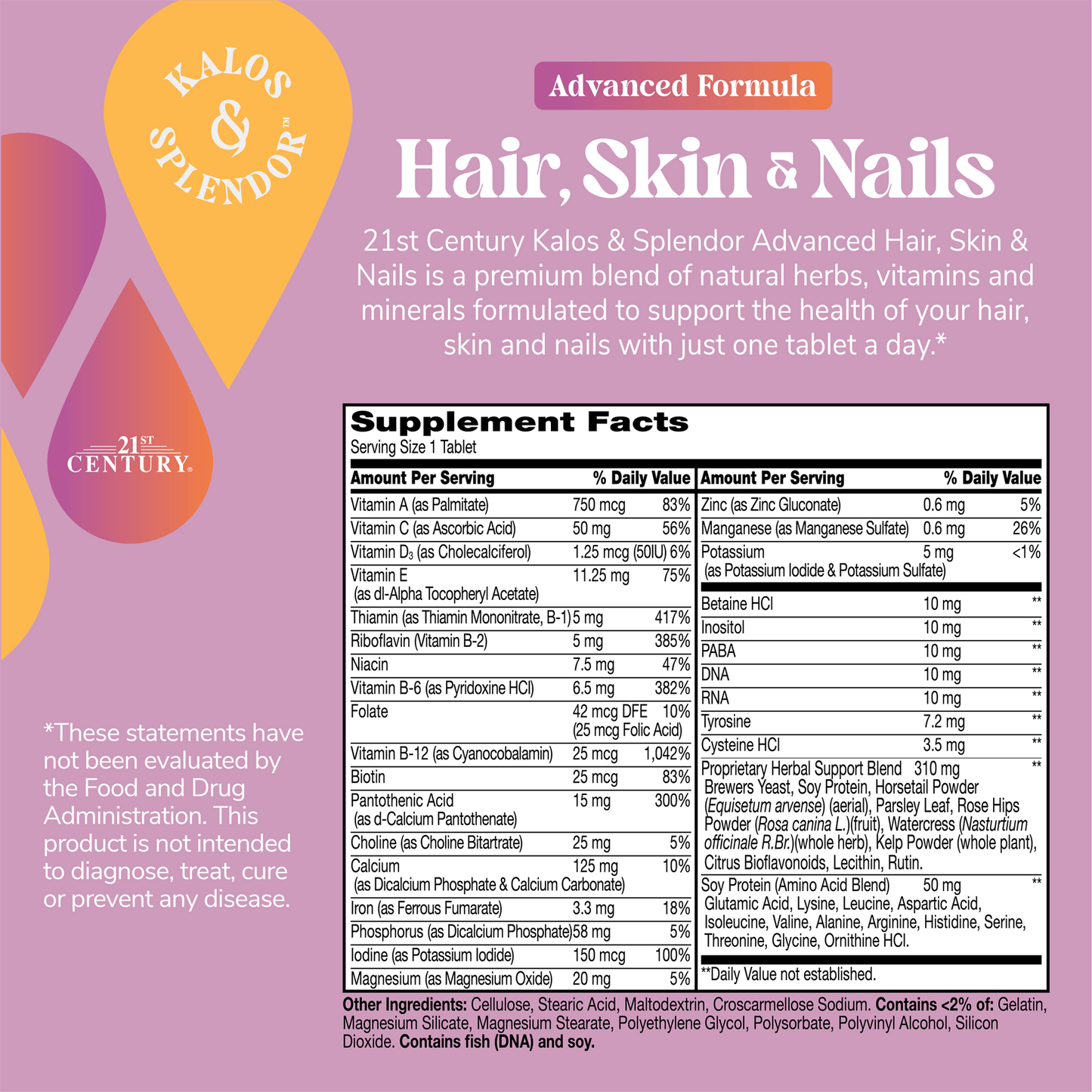 Kalos & Splendor Advanced Hair, Skin & Nails