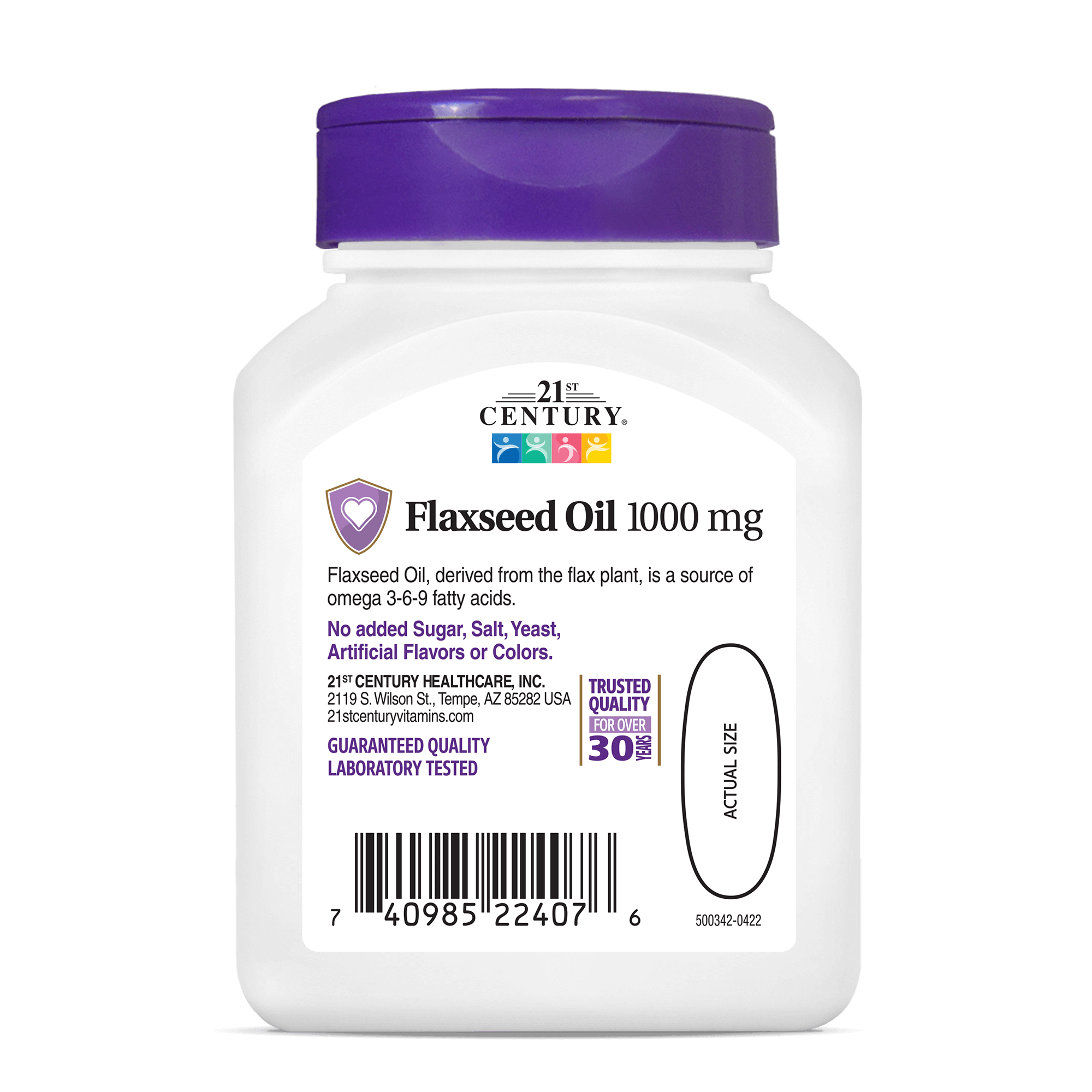 Flaxseed Oil 1000 mg – 21st Century Vitamins