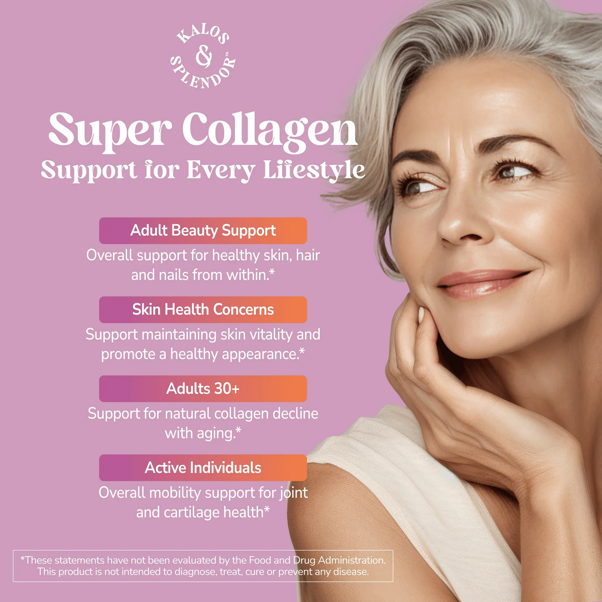 180 Tablets Kalos & Splendor Super Collagen Plus Vitamin C