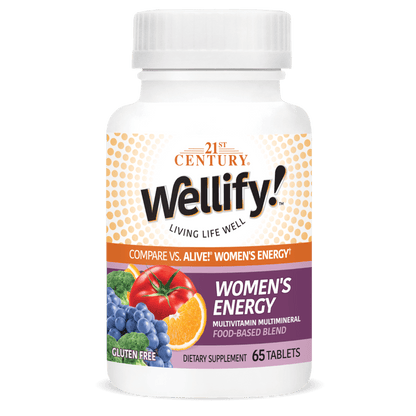 A bottle of 21st Century Wellify Women's Energy tablets.