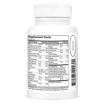 Right side bottle view of 21st Century Wellify Women's 50+ tablets.