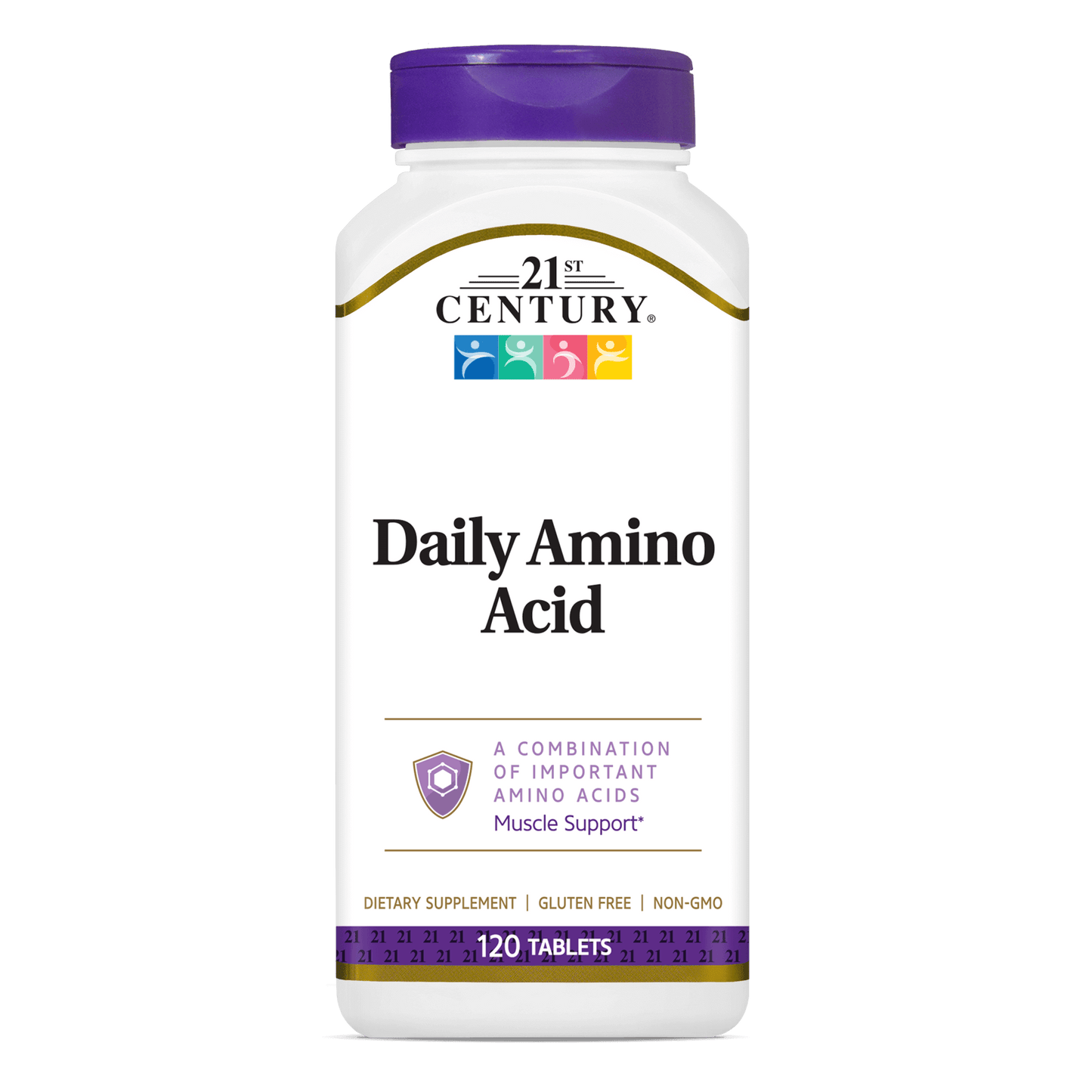 A bottle of 21st Century Daily Amino Acid tablets.