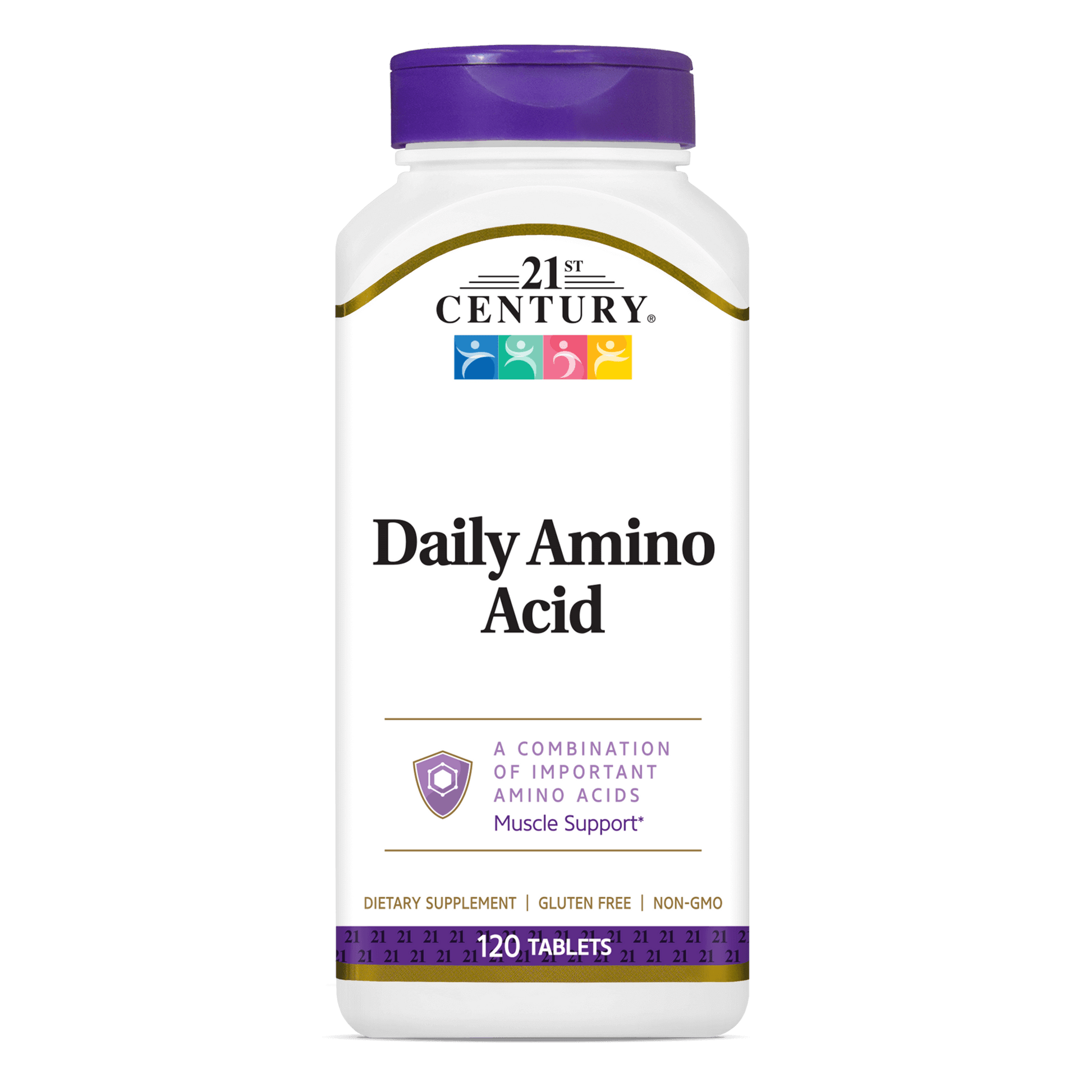A bottle of 21st Century Daily Amino Acid tablets.