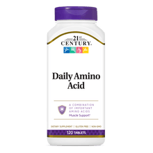 A bottle of 21st Century Daily Amino Acid tablets.