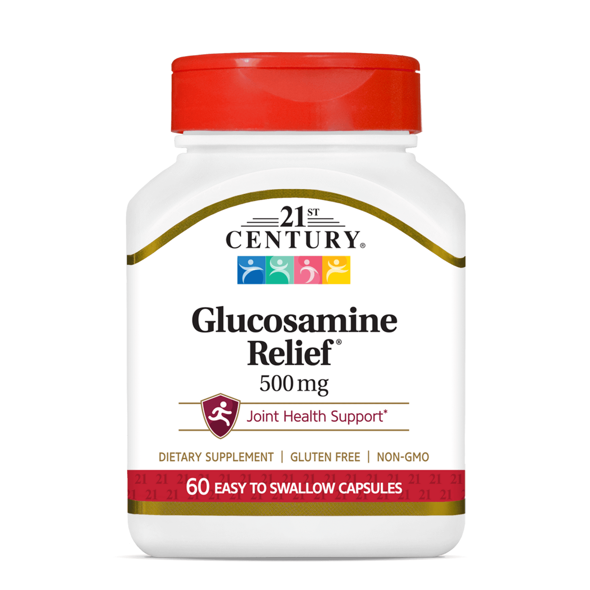 Glucosamine 1500mg 2KCL Supplement - Joint & Bone Support With Cod Liver Oil & Collagen, Gluten-Free