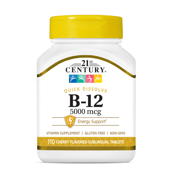 Vitamin B-12 5000 mcg  21st Century Vitamins