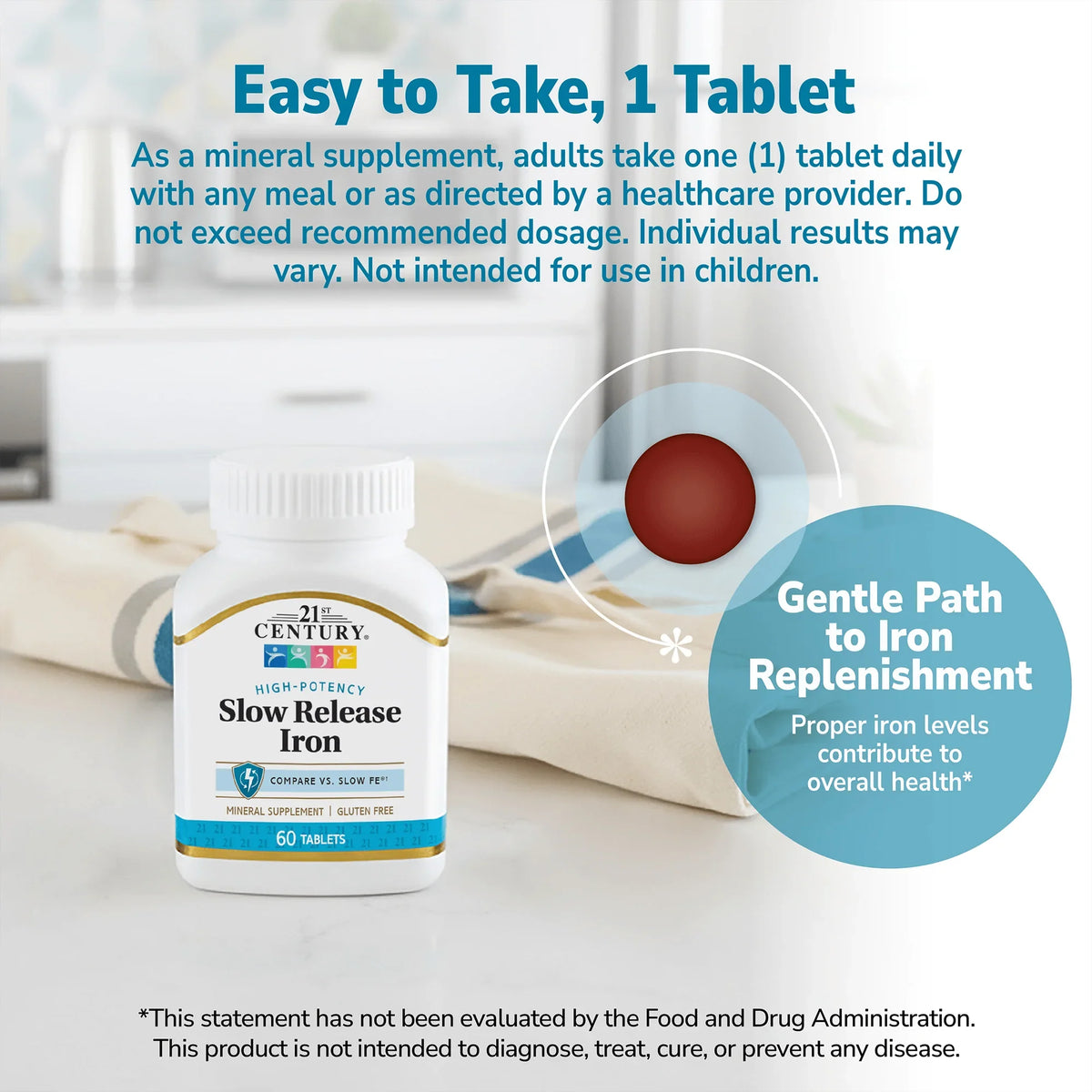 Slow Release Iron – 21st Century Vitamins – 21st Century Vitamins