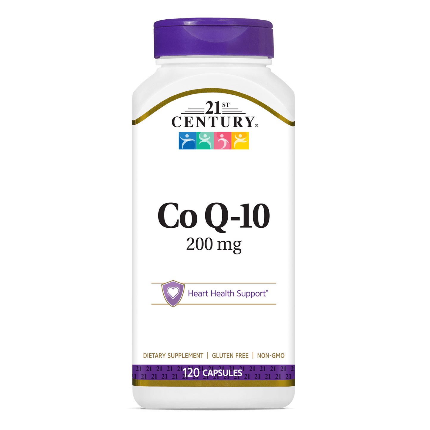 A bottle of 21st Century Co Q-10 200 mg capsules.