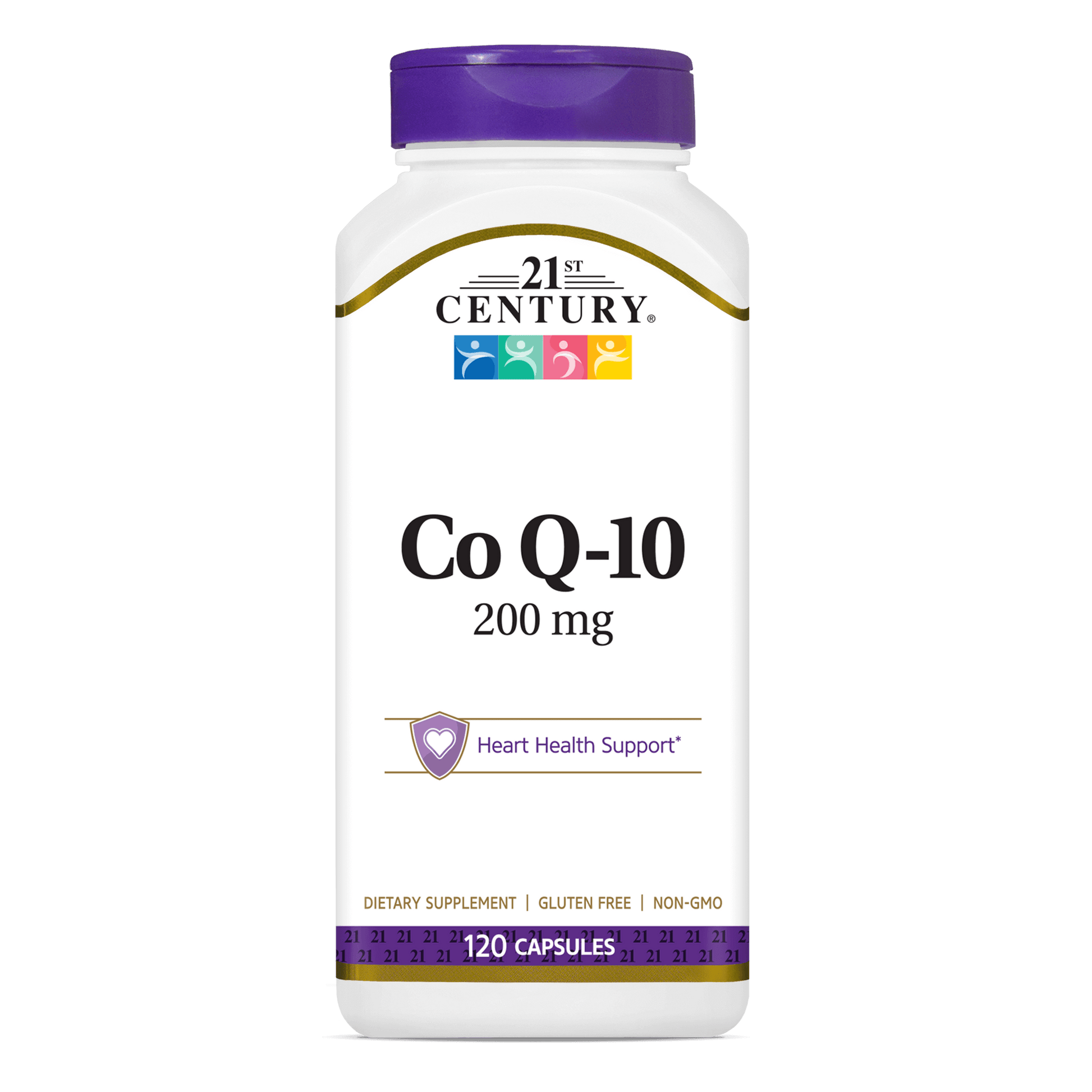A bottle of 21st Century Co Q-10 200 mg capsules.