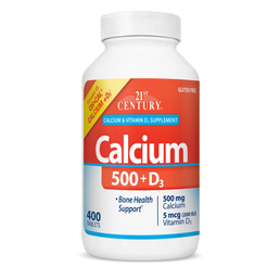 Calcium 500 Plus D3 – 21st Century Vitamins