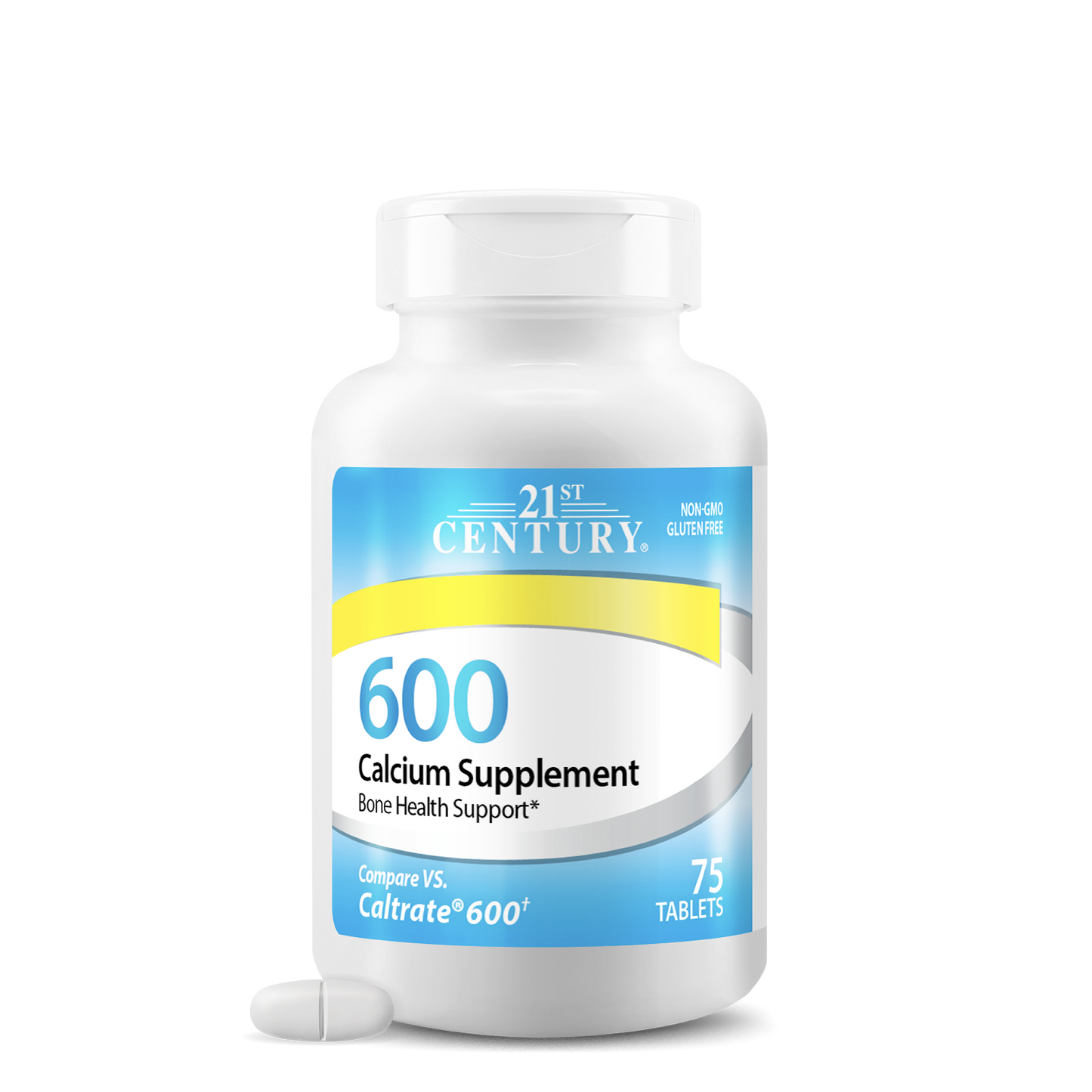21st Century Calcium Supplement bottle on a white background