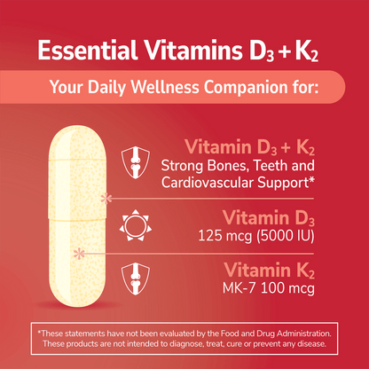 Vitamin D3 125 mcg Plus K2 100 mcg