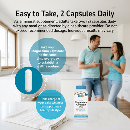 Man and woman smiling indoors with a product advertisement overlay and product directions