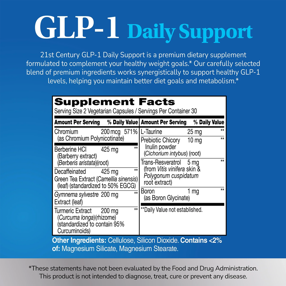GLP-1 Daily Support – 21st Century Vitamins – 21st Century Vitamins