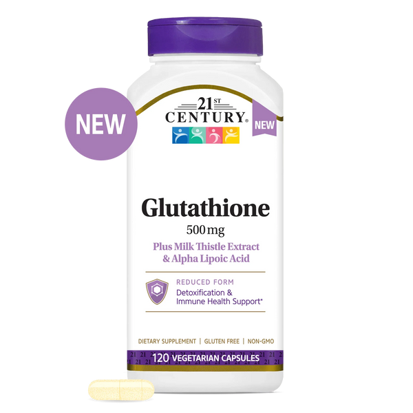 Glutathione 500 mg Plus – 21st Century Vitamins – 21st Century Vitamins