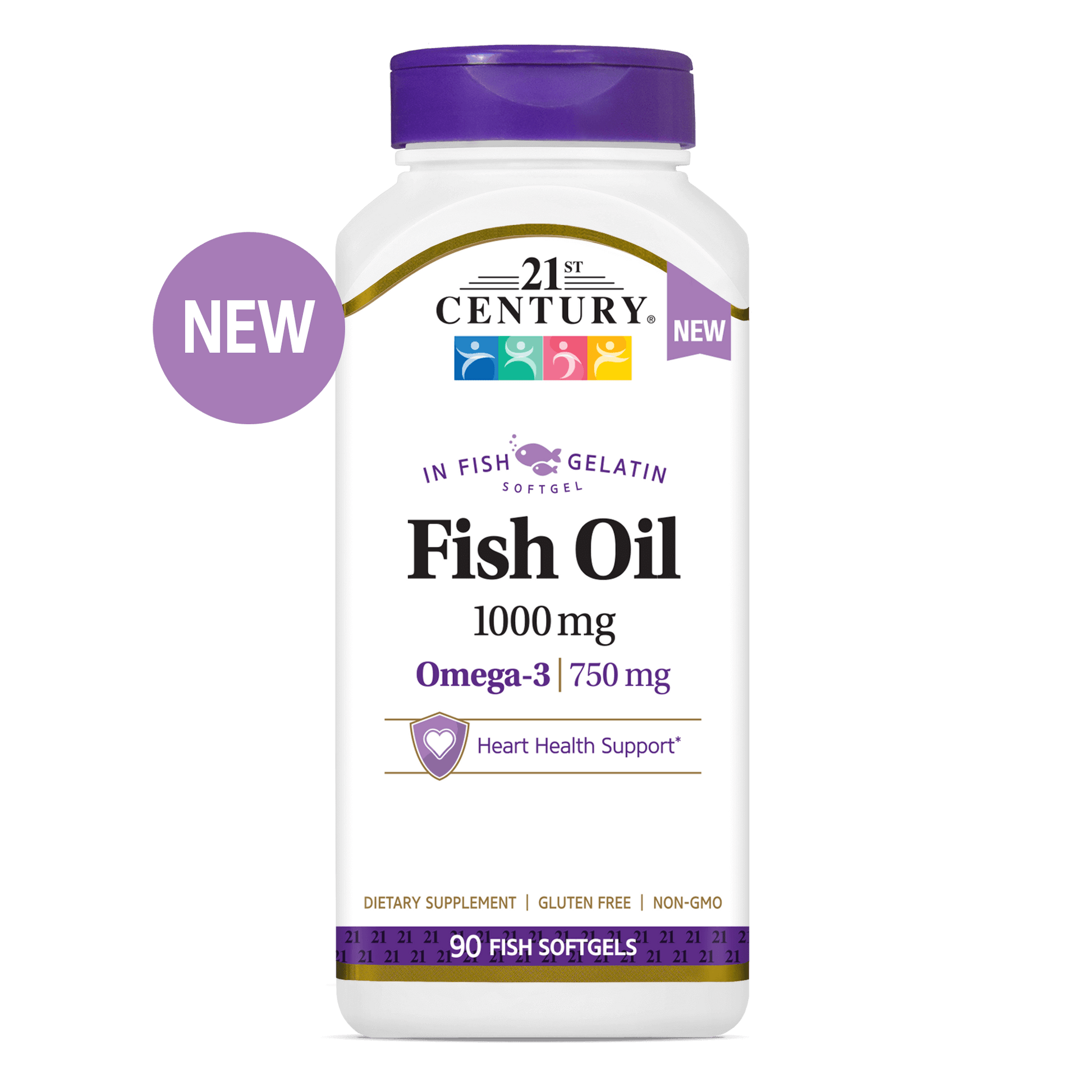 21st Century Fish Oil supplement bottle