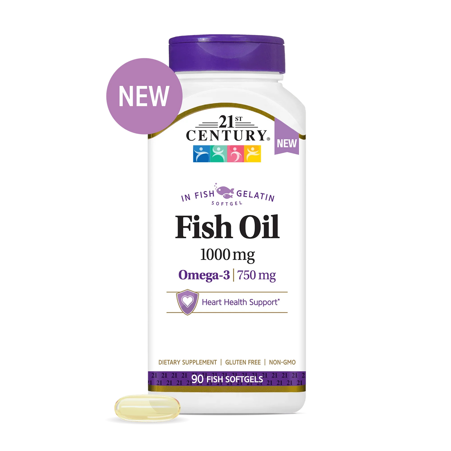 21st Century Fish Oil Gelatin supplement product image