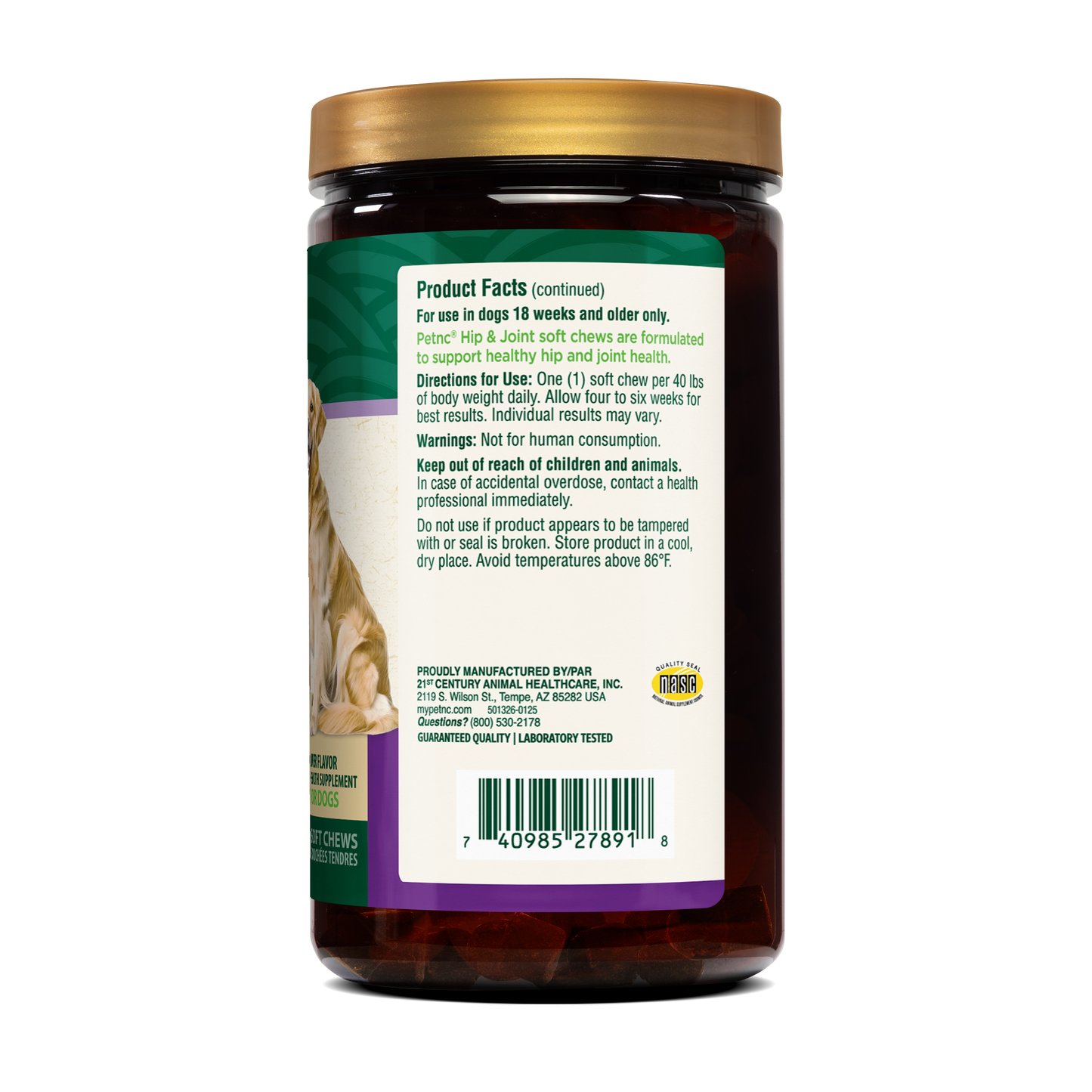 Hip & Joint Mega Soft Chews - Info Panel