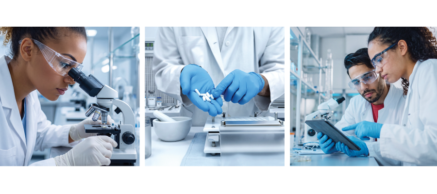 Group of lab workers.