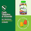 A graphic image with A bottle of 21st Century Adult Multi gummies, two gummies, immune support icon graphic and the words daily vitamins and minerals, in 2 delicious fruit flavored gummies.