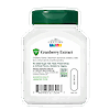 Back side bottle view of 21st Century Cranberry Extract vegetarian capsules.