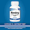 A bottle of 21st Century Sentry Mens Multivitamin and Multimineral tablets with the words compare vs centrum men.