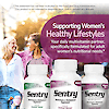 And image of female friends laughing with their hands around each other while walking outdoors, a bottle of sentry, a bottle of sentry women's and a bottle of sentry seniors women's 50+ and the claim supporting women's healthy lifestyles, your daily multivitamin partner, specifically formulated for adult women's nutritional needs.