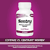 A bottle of 21st Century Sentry Women's Multivitamin and Multimineral tablets with the words compare vs centrum women.