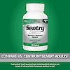 A bottle of 21st Century Sentry Senior Adults 50+ Multivitamin and Multimineral tablets with the words compare vs centrum silver adults.