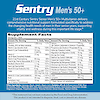 An image of Sentry Senior Men's 50+ supplement facts panel with the claim 21st Century Sentry Senior Men's 50+ multivitamin delivers comprehensive nutritional support formulated specifically to address the changing health needs of men in their senior years, supporting vitality and wellness during this important life stage.