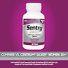 A bottle of 21st Century Sentry Senior Women's 50+ Multivitamin and Multimineral tablets with the words compare vs centrum silver women 50+.