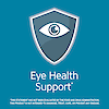 Eye health support claim with eye graphic icon.