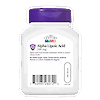 Back side bottle view of 21st Century Alpha Lipoic Acid 200 mg capsules.