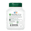 Back side bottle view of 21st Century Lion's Mane 2100 mg Plus Black Pepper Extract vegetarian capsules.