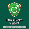 Men's health support claim with men's graphic icon.