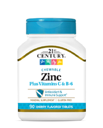 Zinc Plus Vitamins C & B6 Chewable