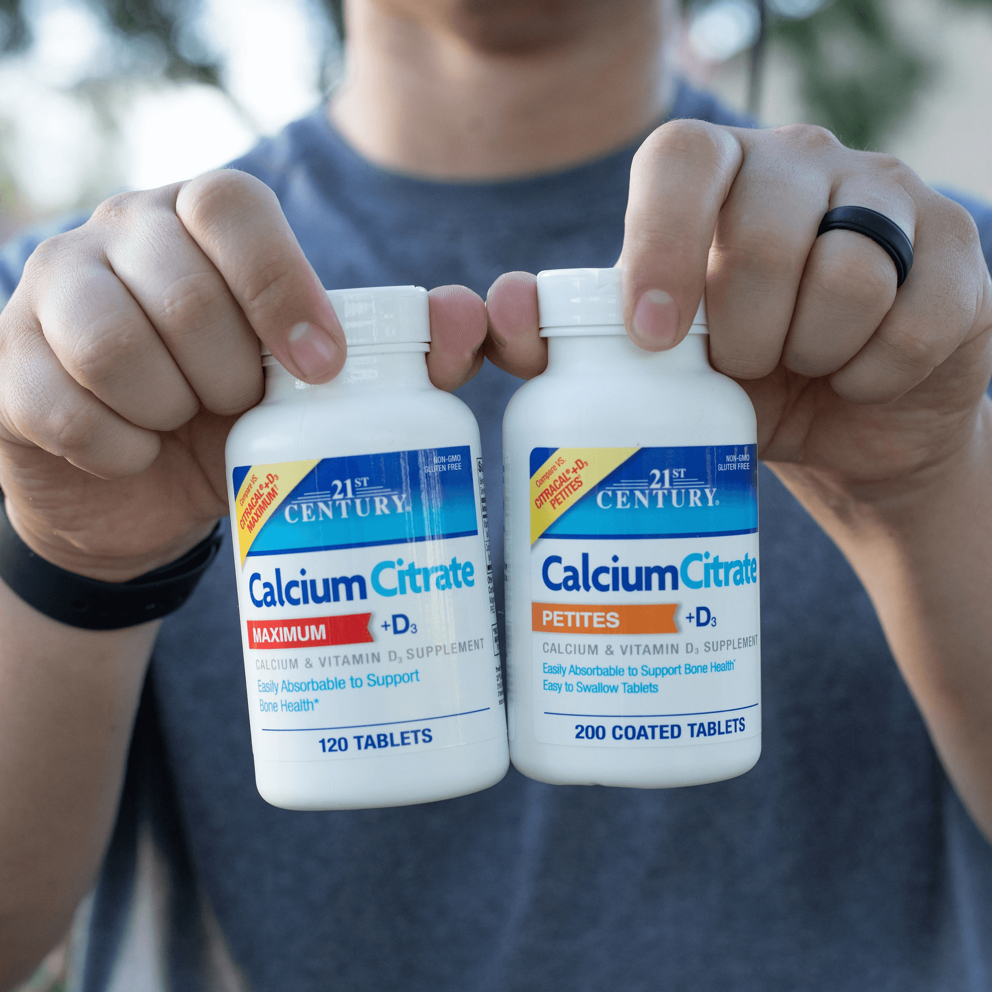 Calcium Citrate Petites D3 200 Coated Tablets 21st Century HealthCare Inc