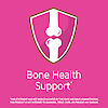 Bone health support claim with bone health graphic icon.